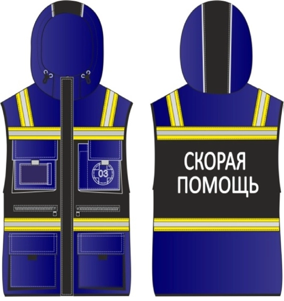 фото жилет универсальный скорая помощь олимп (тк.темп,210), васильковый
