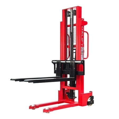 фото ручной гидравлический штабелер oxlift hs1525 1500 кг 2500 мм