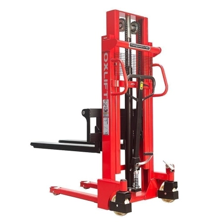 фото ручной гидравлический штабелер oxlift hs1520 2000 мм 1500 кг