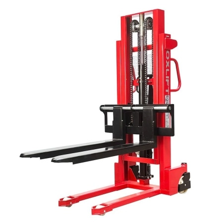 фото ручной гидравлический штабелер oxlift hs1520 2000 мм 1500 кг